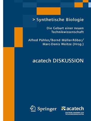 cover image of Synthetische Biologie